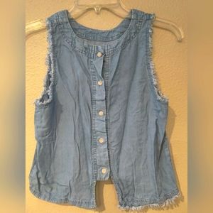 Ladies Thread & Supply- washed denim top size Small